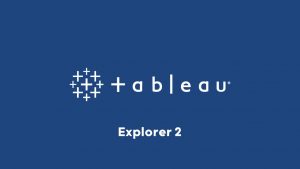 Illustration formation Tableau Explorer 2